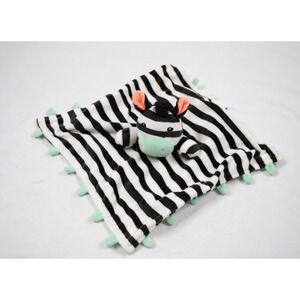 Oh Joy Zebra Black White Green Baby Lovey Security Blanket